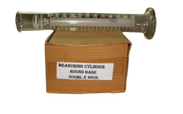 MEASURING CYLINDER ROUND BASE - 500 ml