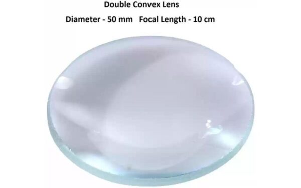 Double Convex Lens (FL-10cm)(Dia-50mm)