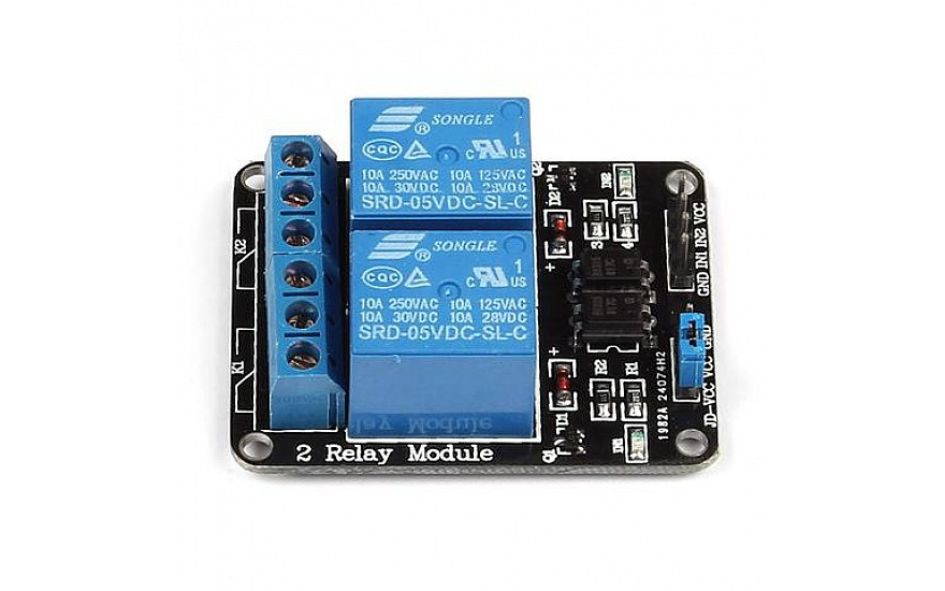 5v 2-channel Relay Module For Efficient Control Of High-power Devices 