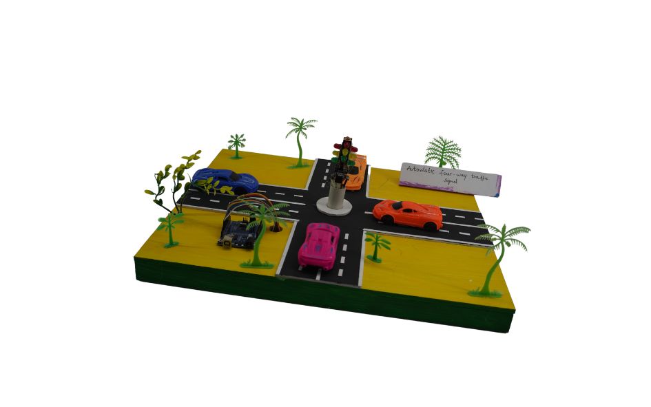 Smart 4-Way Traffic Signal System Using Arduino