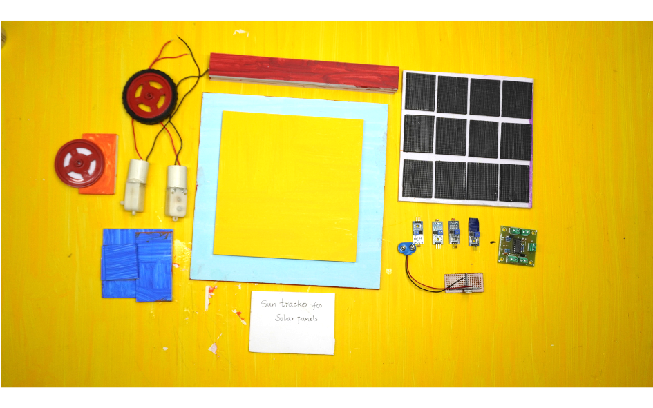 Sun tracker for solar panels (4 axis)